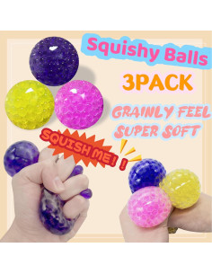 Pelotas Antiestrés ZTATU - Paquete de 3, Alivio Estrés Adultos 2