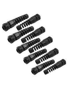 Glandes de Cable PG7 Hitefu 10 Piezas Impermeables 3-6.5mm