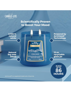 Vela Aromática Candle-Lite 15 oz 2 Mechas Bienestar 2