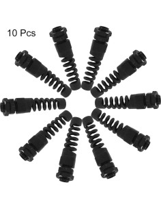 Glandes de Cable PG7 Hitefu 10 Piezas Impermeables 3-6.5mm 2