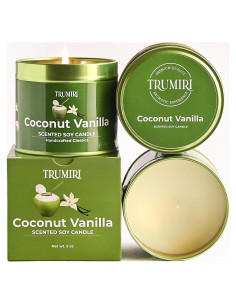 Vela Aromática Coco Vainilla Goldberry 5oz Cera Soja