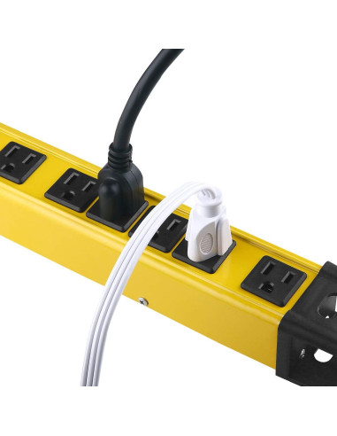 Regleta de Sobretensión CCCEI 6 Enchufes 15A 1200J Amarillo 1.83M