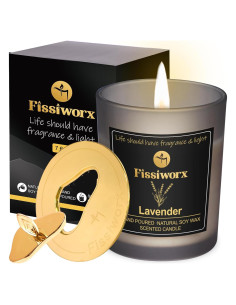 Vela Aromática de Lavanda Fissiworx - Cera de Soja 60h