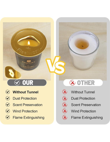 Vela Aromática de Lavanda Fissiworx - Cera de Soja 60h