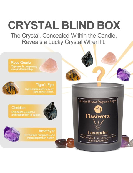 Vela Aromática de Lavanda Fissiworx - Cera de Soja 60h