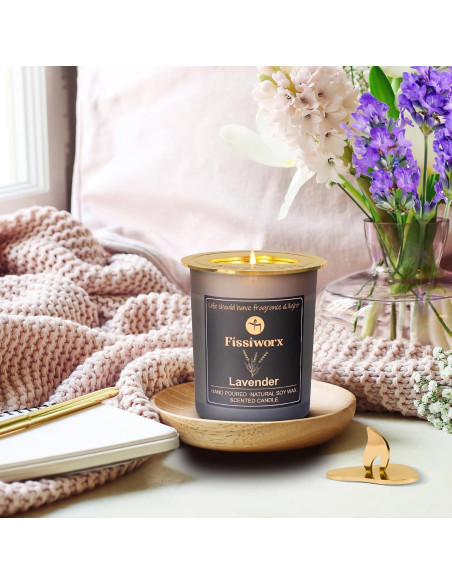 Vela Aromática de Lavanda Fissiworx - Cera de Soja 60h
