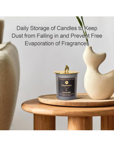 Vela Aromática de Lavanda Fissiworx - Cera de Soja 60h