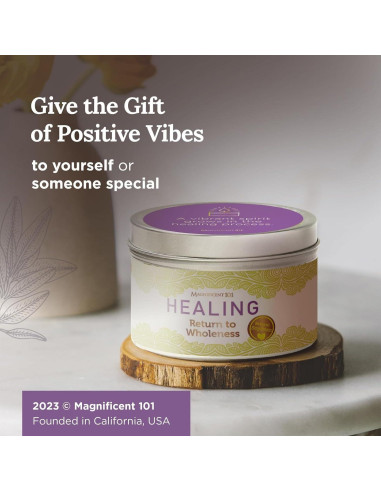 Vela de Aromaterapia Sanación Magnífica 101 - 170g 35h