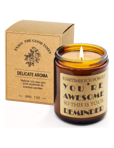 Vela Aromática de Lavanda YSNN 7 oz - Regalo Relajante