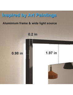 Espejo LED de Baño 61x91cm VIECHANRO con Sensor de Movimiento 2