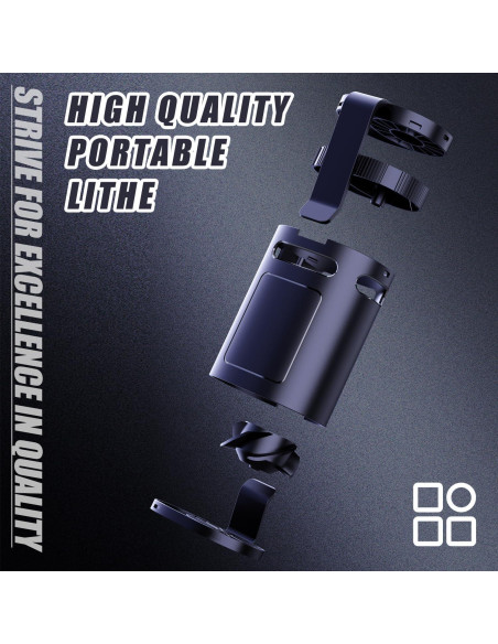 Ventilador Clip de Cintura BananaDeer, Recargable, 4 Velocidades