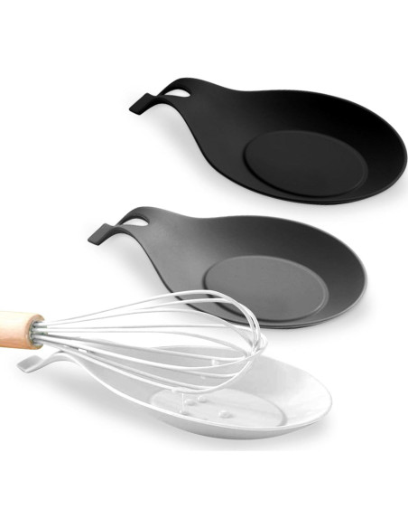 Soporte de Cuchara de Silicona SYCOOVEN 3 Pcs Resistente