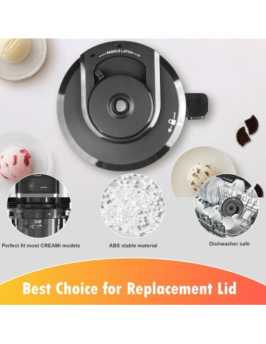 Tapa de Tazón Externa BTRSOLUS para Ninja CREAMi NC300/NC301