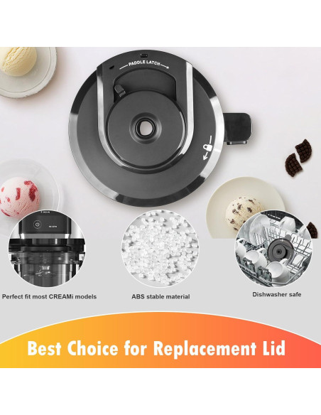 Tapa de Tazón Externa BTRSOLUS para Ninja CREAMi NC300/NC301