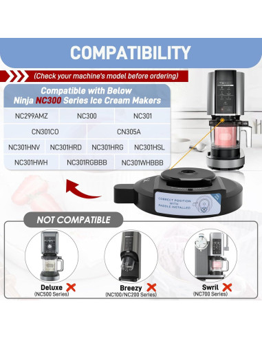 Tapa de Tazón Exterior NANOBABY para Ninja Creami NC300