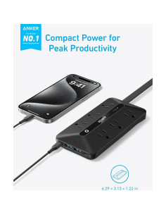 Regleta de Enchufes Anker 10-en-1 con USB y Cable 1.5m 2