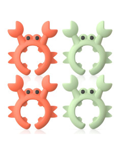 Soporte de Cuchara de Silicona SAMIQU Cangrejo 4 Pcs