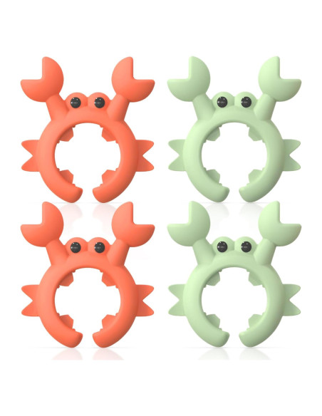 Soporte de Cuchara de Silicona SAMIQU Cangrejo 4 Pcs
