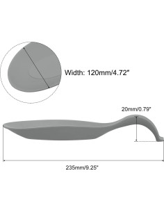 Soporte para Cucharas de Silicona uxcell Gris 2Pcs 235x120mm 2