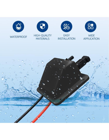 Glandula de Entrada Doble Cable Solar Slocable IP68 0.1m 10AWG