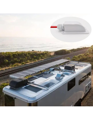 Entrada de Cable Solar Impermeable Gebildet Blanca - Paquete de 2