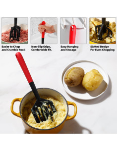 Picador y Espátula 2 en 1 Genérico - Resistente al Calor 2