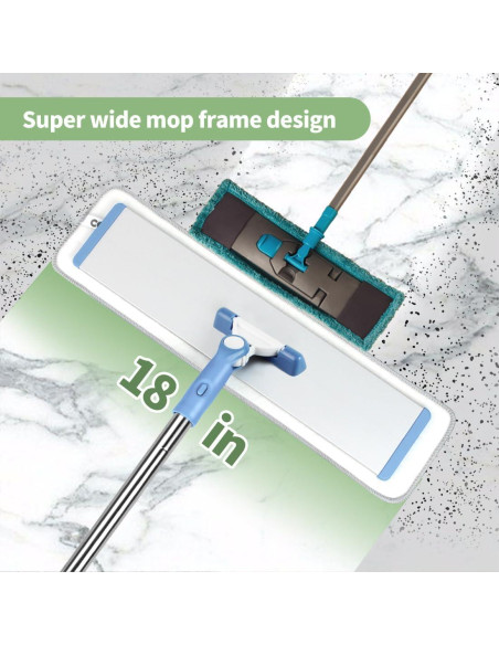 Sistema de limpieza mopas microfibra CQT 45,72 cm con 4 almohadillas