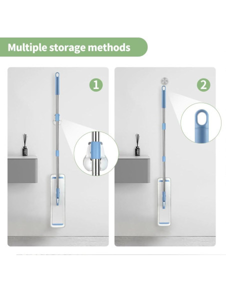 Sistema de limpieza mopas microfibra CQT 45,72 cm con 4 almohadillas