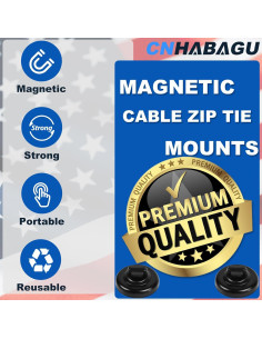 Soporte Magnético para Bridas CNHABAGU 20 Piezas 1,91 cm 2