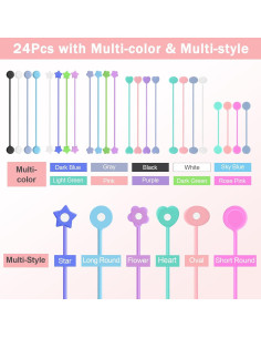 24 Sujetadores Magnéticos de Silicona Solaradgy 19.56 cm 2