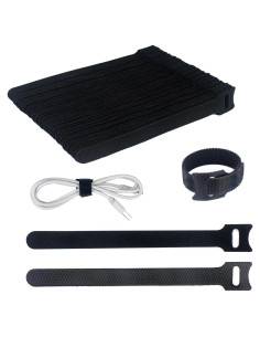 60 Bridas de Cable Reutilizables SUTOUG 15 cm Negras