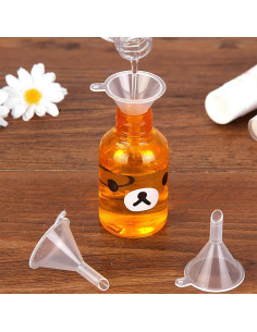 Embudo Mini Johouse 50pcs Plástico Transparente 5,08cm 2