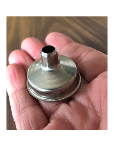 12 Embudos Miniatura Acero Inoxidable Yansanido 3.68 cm