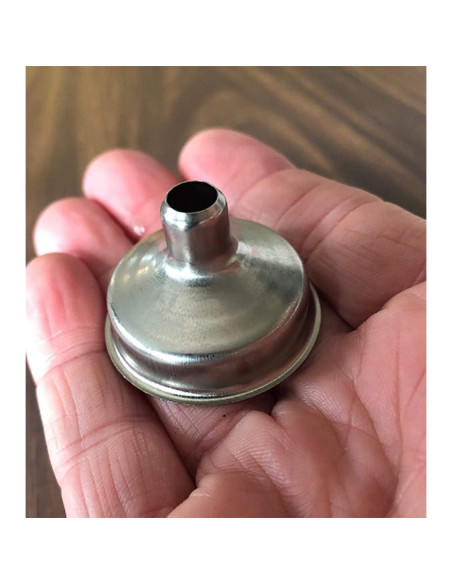 12 Embudos Miniatura Acero Inoxidable Yansanido 3.68 cm