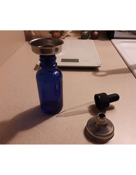 12 Embudos Miniatura Acero Inoxidable Yansanido 3.68 cm