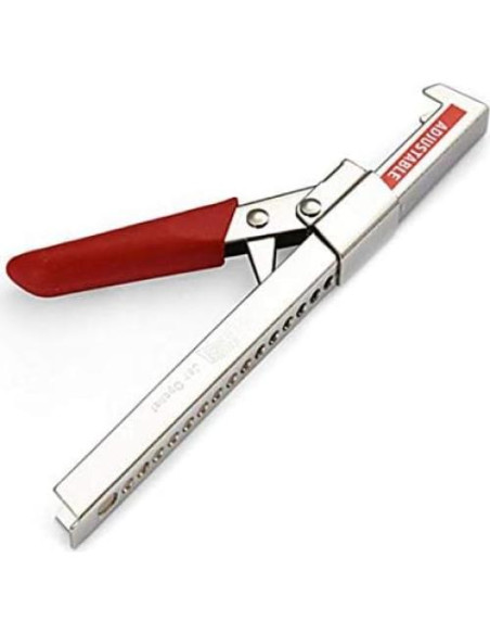 Abrebotellas Swing-A-Way 19 cm Acero Inoxidable Rojo