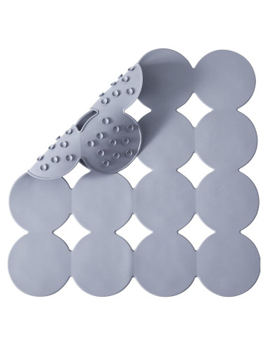 Alfombrilla de Ducha Antideslizante Webos 53x53 cm Gris