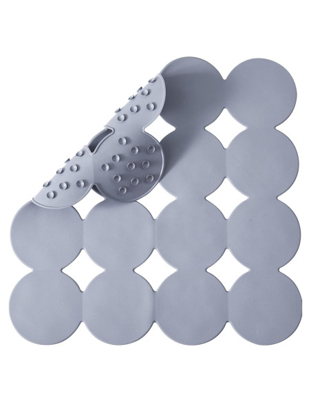 Alfombrilla de Ducha Antideslizante Webos 53x53 cm Gris