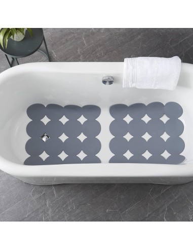 Alfombrilla de Ducha Antideslizante Webos 53x53 cm Gris