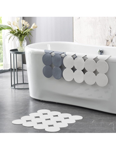 Alfombrilla de Ducha Antideslizante Webos 53x53 cm Gris