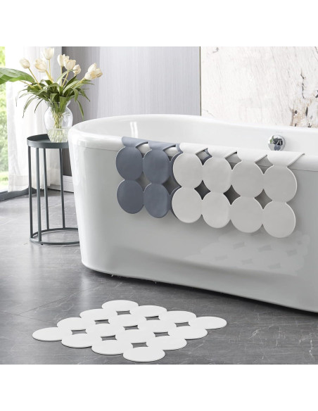 Alfombrilla de Ducha Antideslizante Webos 53x53 cm Gris
