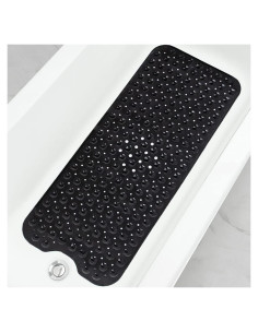 Alfombrilla Antideslizante Linoows 99 x 41 cm Negra