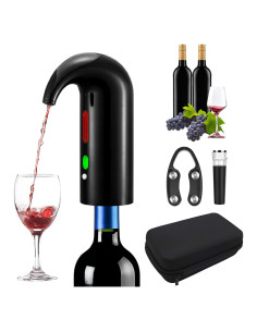 Aerador de Vino Eléctrico RICANK Negro 750ml USB