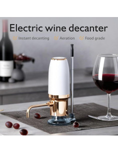 Aerador de Vino Eléctrico SYNWONG 750ml Acero Inoxidable 2