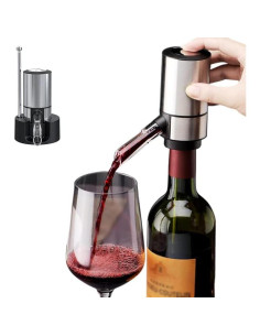 Aerador de Vino Eléctrico CorporateGiftPro, 0.32 kg, Plata 2
