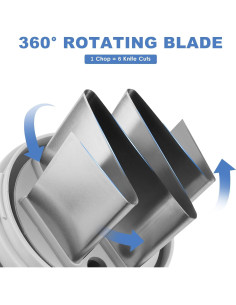 Cortador de Verduras Manual Mttobo Acero Inoxidable Blanco 2