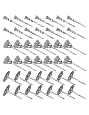 Juego de Cepillos de Alambre 42 Piezas Mixiflor 1/8"