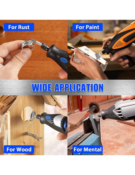 Juego de Cepillos de Alambre 42 Piezas Mixiflor 1/8"