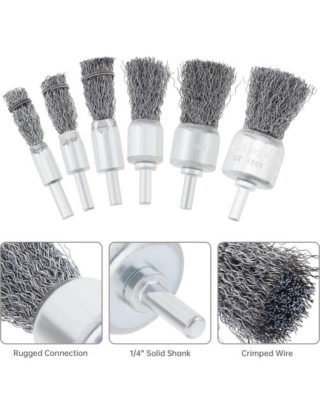 Juego de 18 Cepillos de Alambre FLXDirect para Taladro