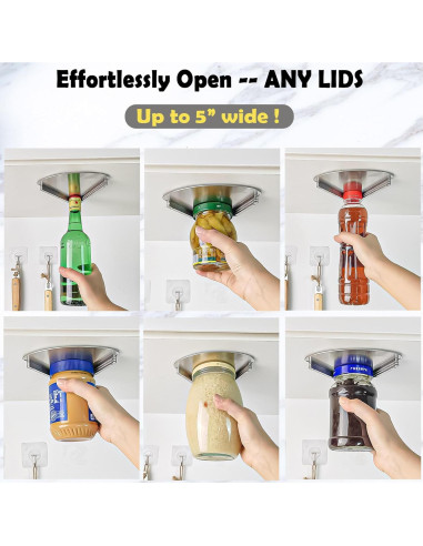 Abrebotellas de Acero Inoxidable Moeuonb para Tarros